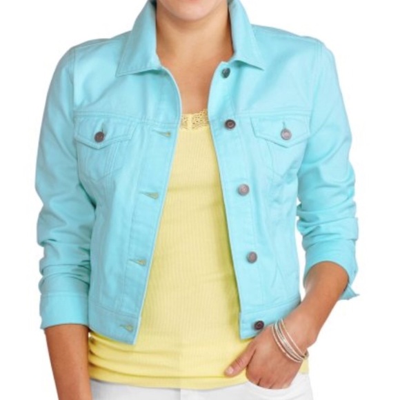 Gap Icon Denim Jacket Turquoise 